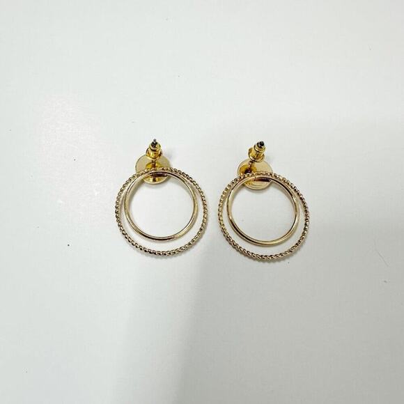 2/$30 NEW Boho Festival Double Circle Earrings Gold or Silver Post Stud 147 - Picture 7 of 13